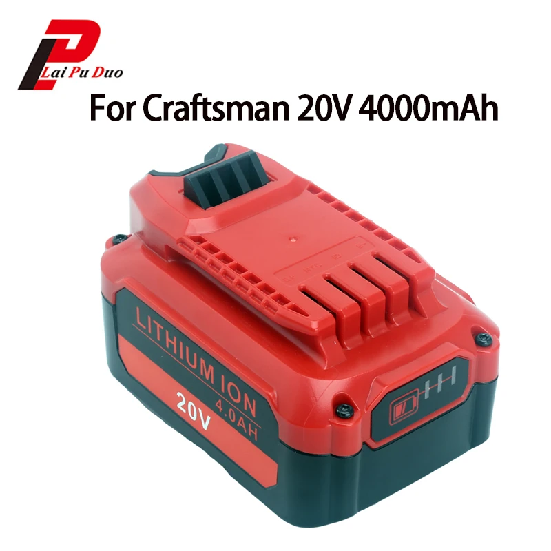 Batería de iones de litio de 20V y 4000mAh, máximo, para Craftsman V20, CMCB202, CMCB204 (solo para la serie V20)