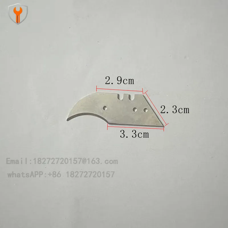 PVC plastic construction tools, dolphin hook blade, crescent moon, half moon blade, half moon trapezoidal blade