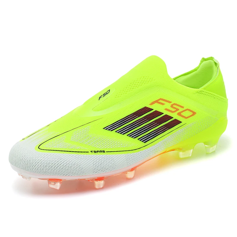 Men Football Boots Training Cleats Soccer Shoes FG Ultralight Breathable Drop Shipping Match Sport Long Spikes Indoor Sneakers