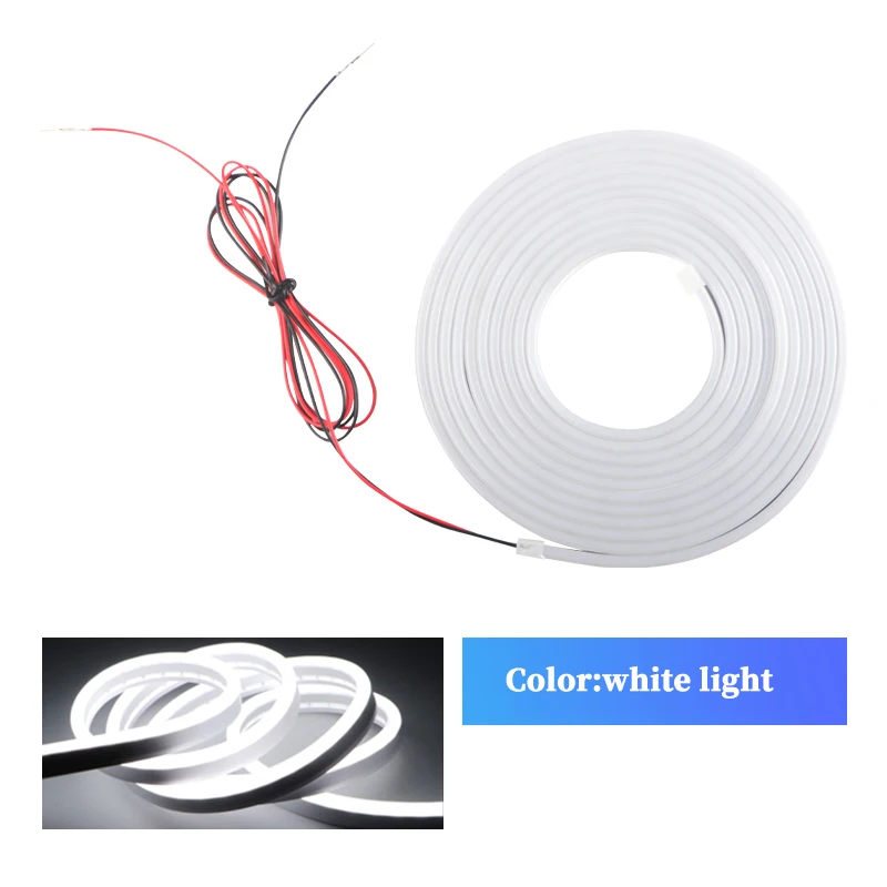 Dekorative Kofferraumbeleuchtung, fließende 2m/4m Willkommensbeleuchtung, LED-Leselampe, flexibler LED-Lichtstreifen für Camping im Freien