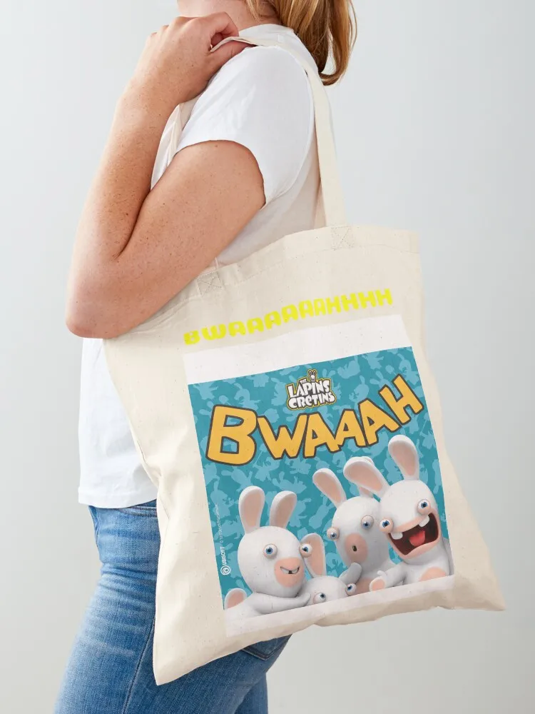 

The lapins cretins Tote Bag Canvas stote bag Large bags for women personalized tote bag custom fabric