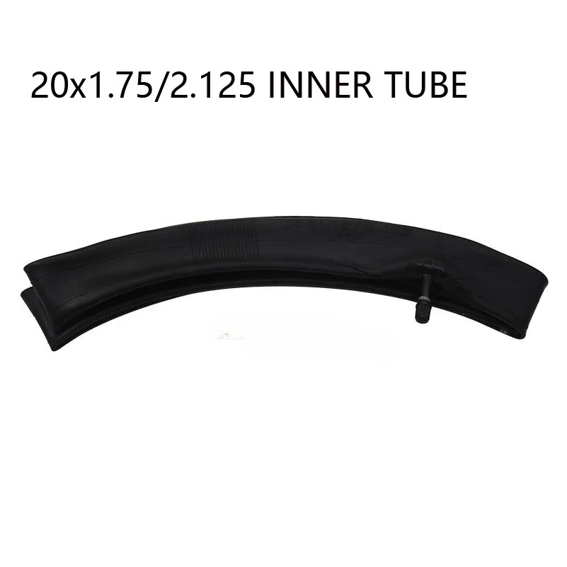 Bicicleta elétrica Inner Tube, câmera MTB, bicicleta Pneu, pneus de borracha preta, 20x1.75 ", 20x1.75", 20x1.75"