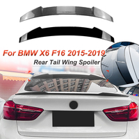 For BMW X6 F16 2015-2019 Rear Top Tail Wing Spoiler Fixed Wing Glossy Black Modification Car Body Kit