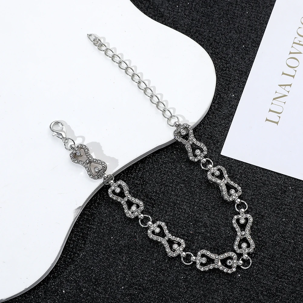 the Vampire Diaries Klaus Caroline Forbes Rhinestone Crystal Bow Bracelet Fashion Gift for Girls Shine Crystal Accessory