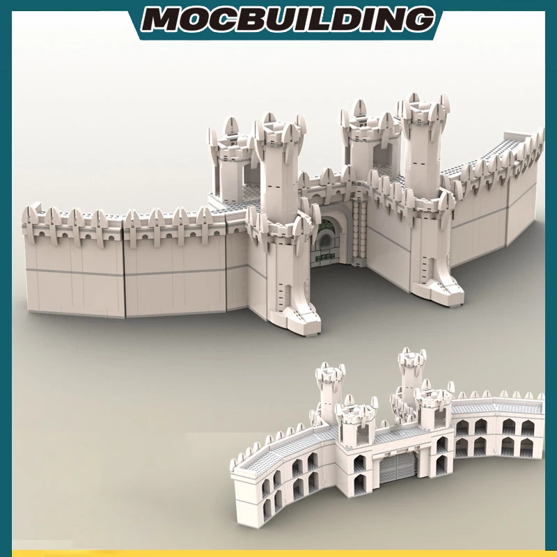 MOC Building Blocks The Walls of Minas Tirith Technology Bricks DIY Castle Assemble Architecture Model Toy Holiday Gifts 2574PCS