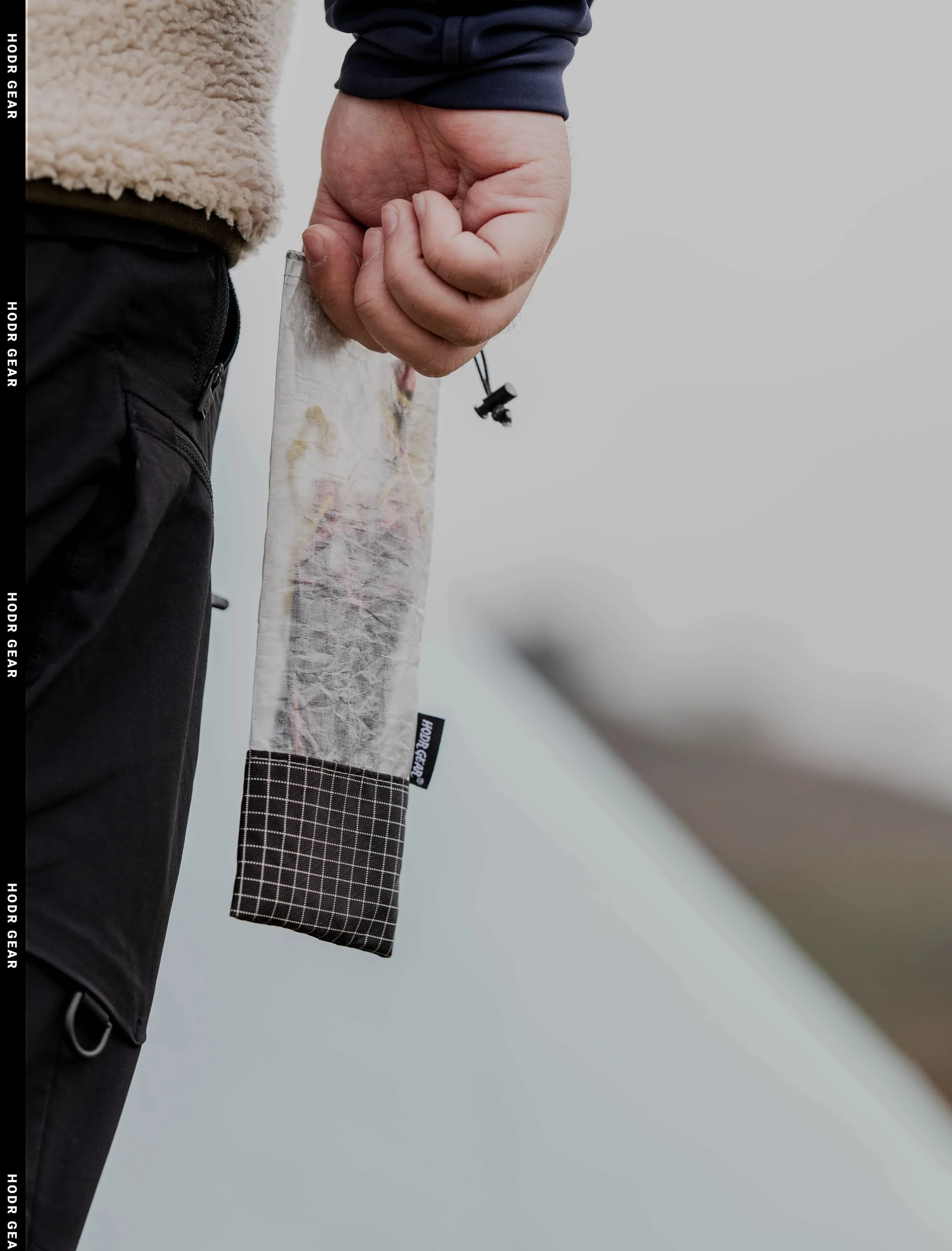 [HODRGEAR] STASHLITE Ultraleichtes Dyneema ® Zeltherdach-Halterungstasche 4,3g aus gemischten Materialien mit verstärkter UHMWPE Gridstop-Basis für Camping – Detail 12