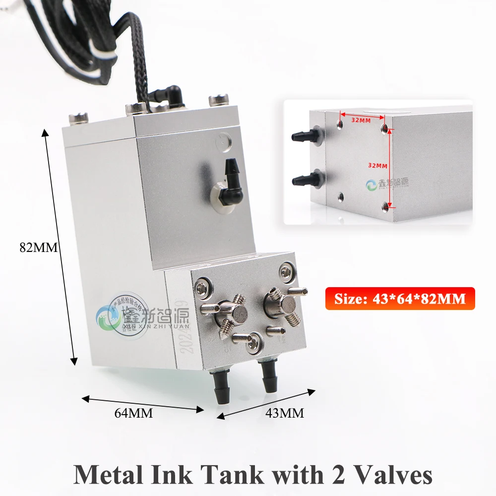 Caiyi UV Flatbed Machine Metal Ink Tank Inkjet Printer Negative Pressure Sub Tank Ink Cartridge