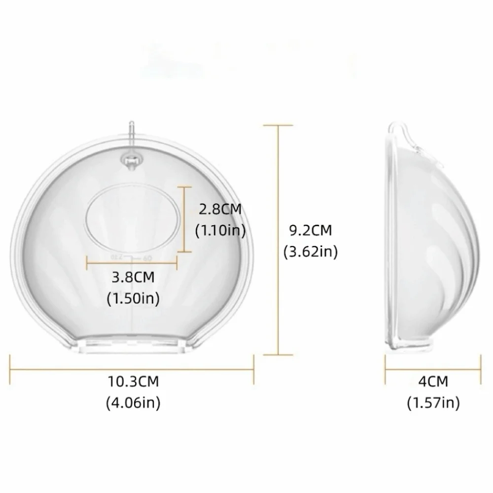 جهاز تجميع حليب الثدي من السيليكون الناعم القابل لإعادة الاستخدام، جهاز حلب يمكن ارتداؤه بدون استخدام اليدين، واقيات الثدي القابلة لإعادة الاستخدام #6