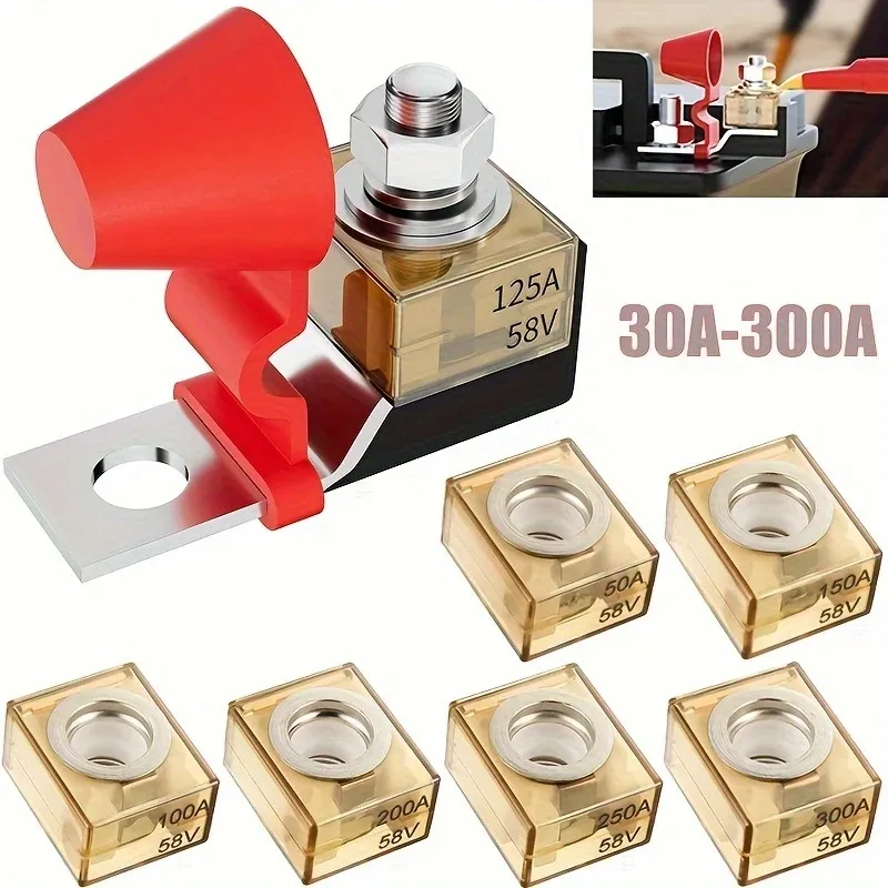 Marine-Qualität Autobatterie-Sicherungssatz 30A-300A Batterieanschluss MRBF Langlebige Anschlussklemmen für Boote, LKWs, Wohnmobile, Baumaschinen