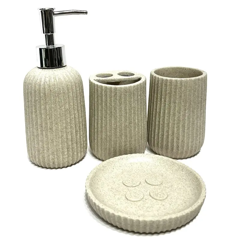

ABRW-Resin Sandstone Bathroom Set Simple Bathroom Set Bathroom Set For Bathroom Washroom