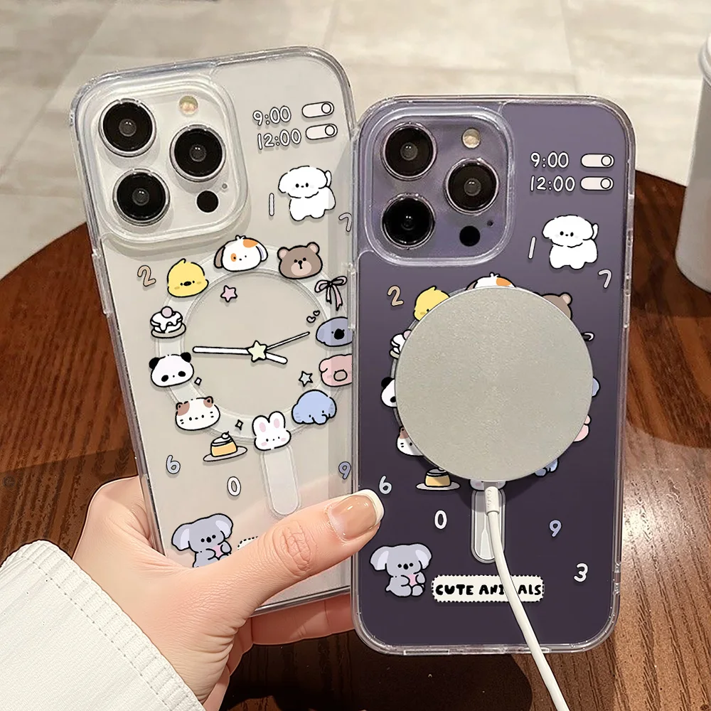 حافظة لهاتف سامسونج S24 FE S25 Ultra A16 A56 A55 A26 A54 لهاتف Magsafe غطاء شحن لاسلكي مغناطيسي