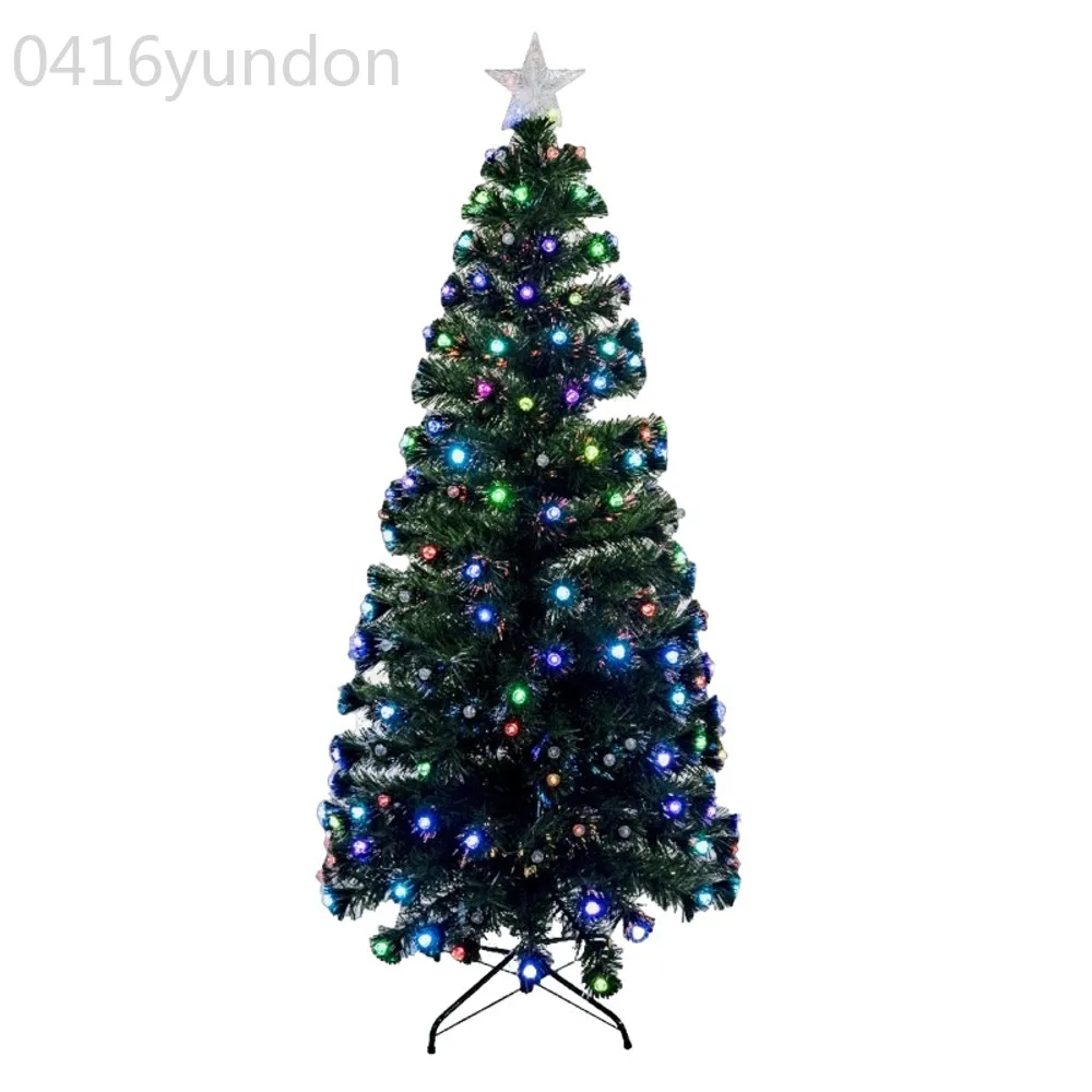 Maxia Market-Christmas tree fiber optic lights colors diamond Metal stand 90-180 cm