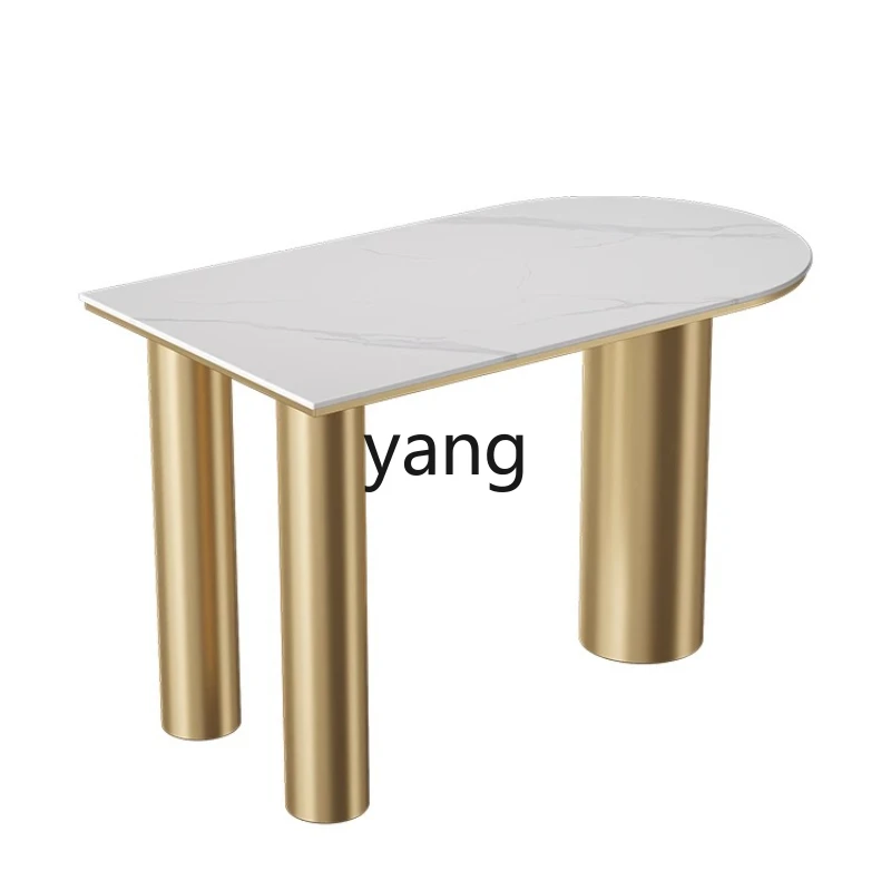 LMM marble slate Nakajima counter bar counter household light luxury high table and chair combination