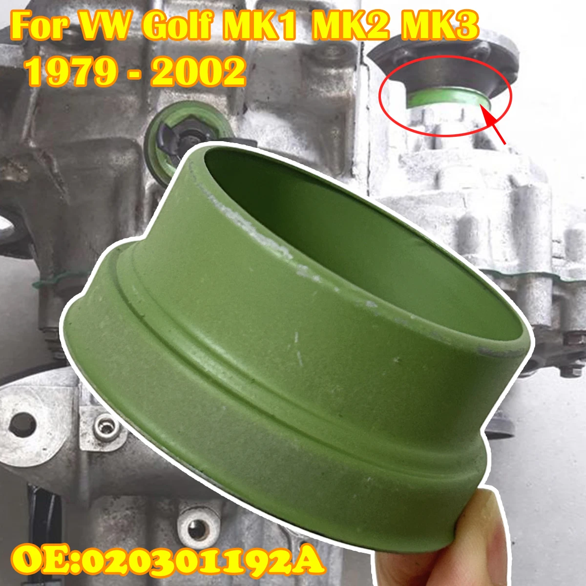 

For VW Golf MK1 MK2 MK3 Manual Gearbox 020 Seal Housing Trans Axle Flange Sleeve Control Arm Mounting 1979 1980 1981 1982-2002