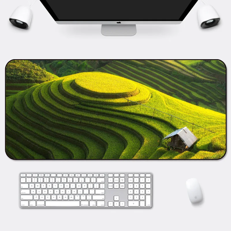 

Landscape Gaming Mouse Pad Large Mouse Mat Laptop Space Writing Desk Mats 80x30 Computer Gamer Keyboard Deskpad Mousepad for PC