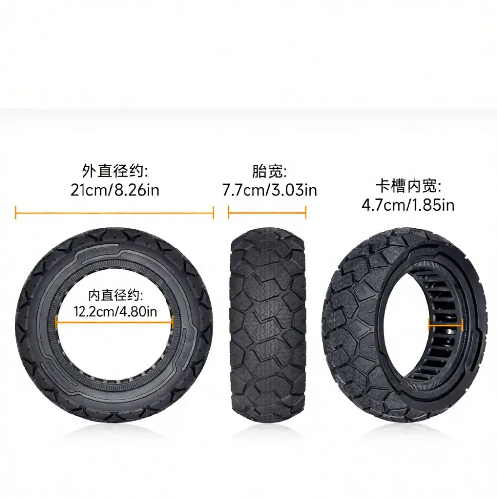 Electric Scooter Solid Rubber Tire For Kukirin G2Pro 9x3.0 5.5 Replacement Accessory Non Inflatable Off Road Wheel Parts