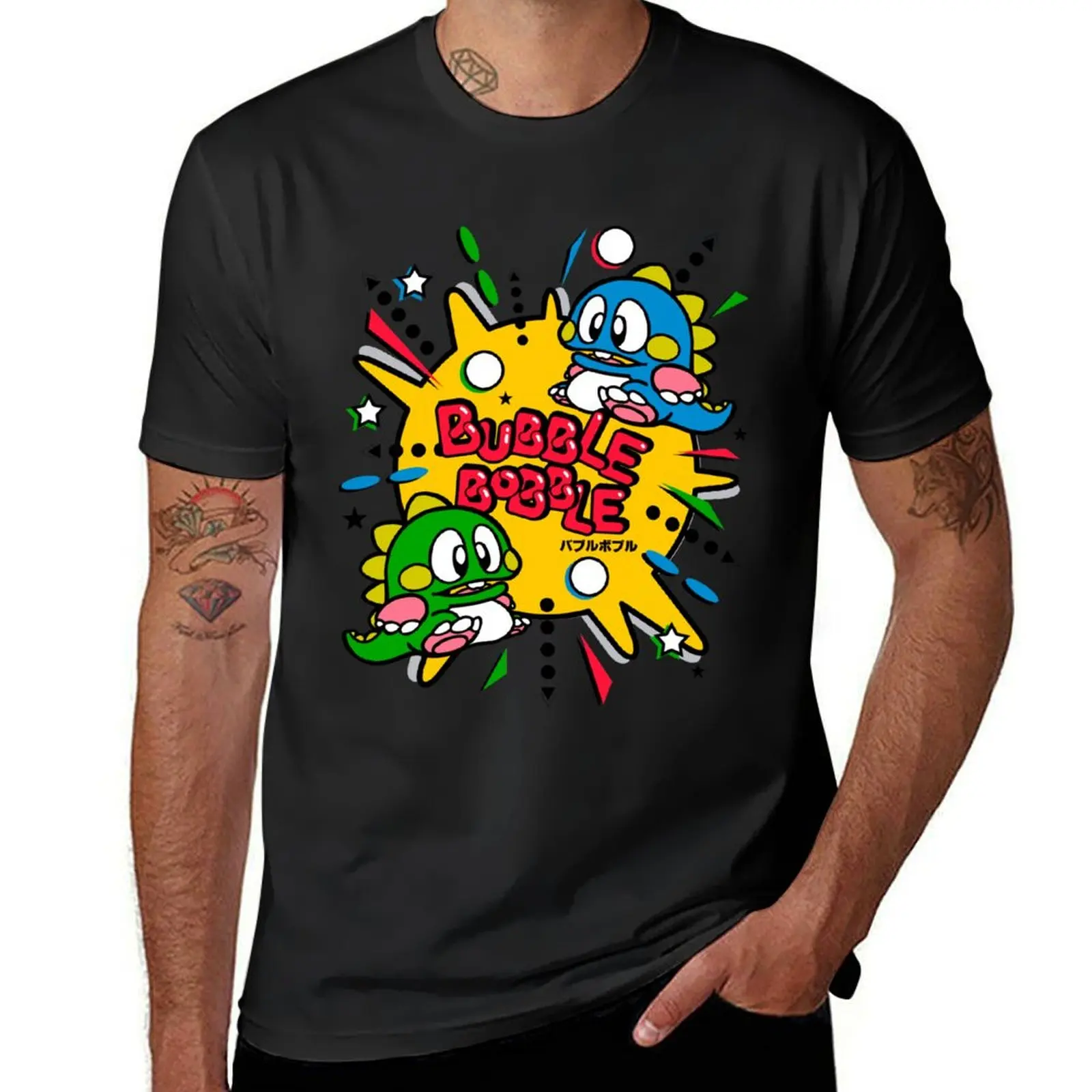 Bubble Bobble T-Shirt korean fashion cute clothes customs mens vintage t shirts