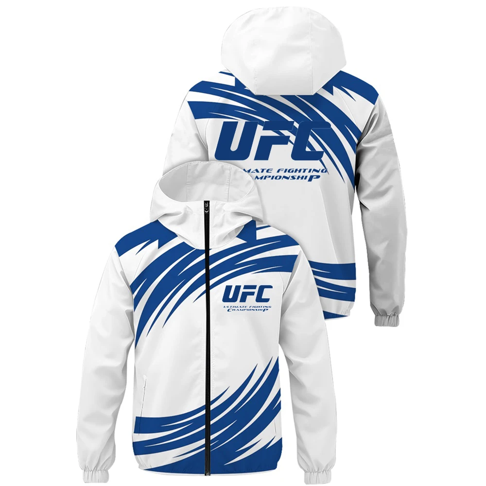 

UFC Yrendy Loose Hooded Jacket Jacket For Men's Spring and Autumn UFC thin Design Sense Niche Top Street Casual Wear