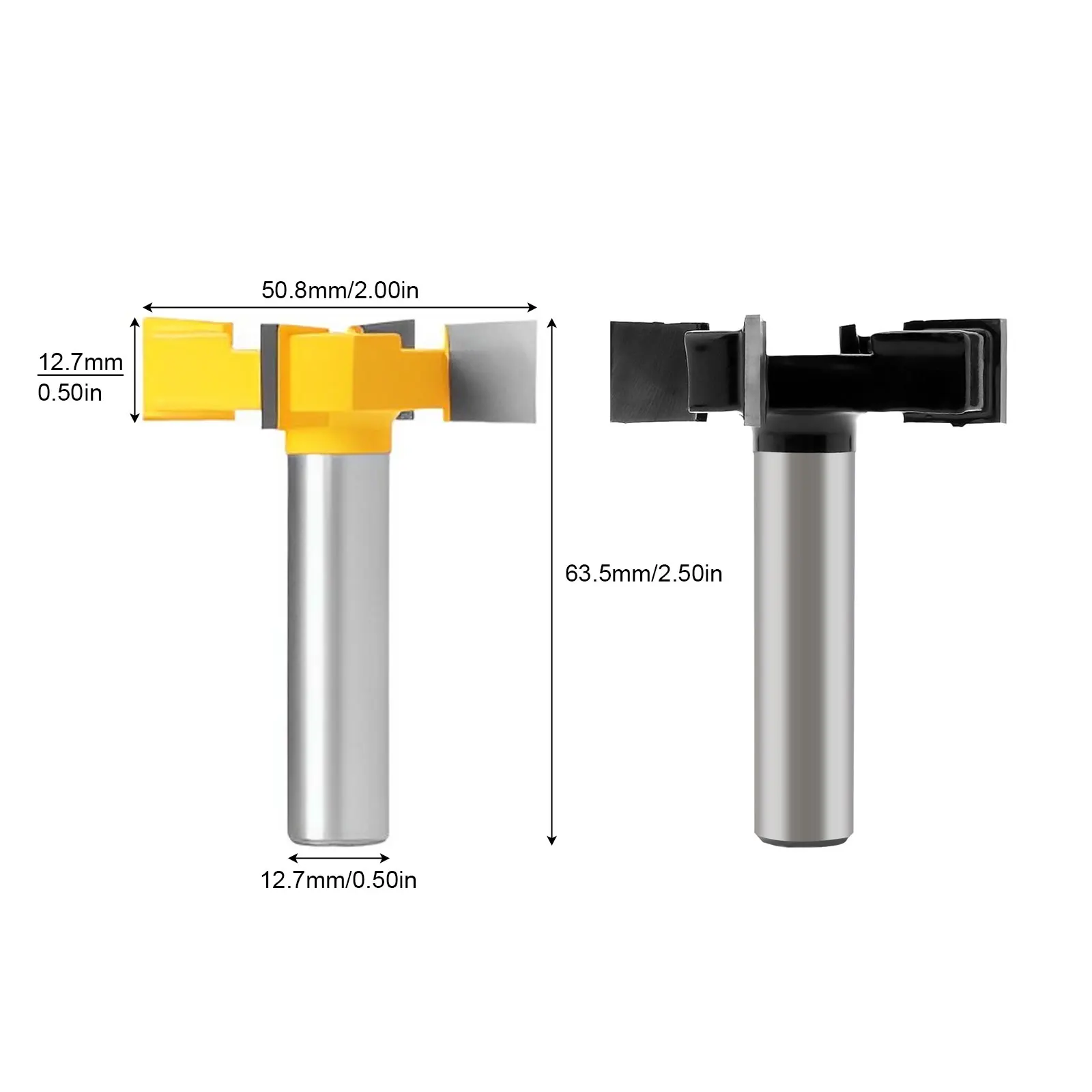 1 Piece 4 Teeth Router Bit Woodworking Milling Cutter Slab Flattening 1/2inch Carbide Spoil Board Milling Cutter For Wood Tools