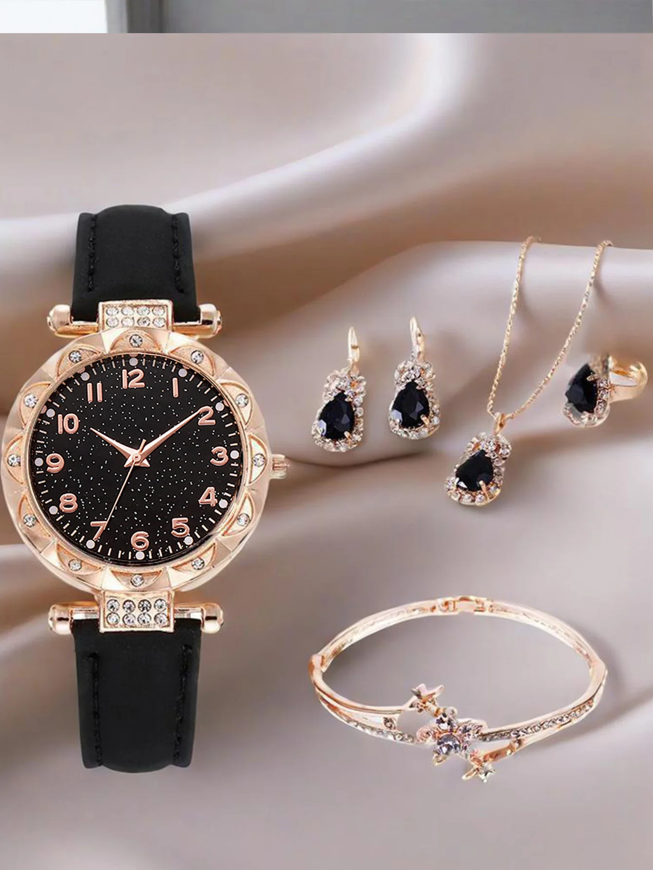 6-piece Women's Watch Fashion Watch Women's Versatile High end Women's Watch Women's Watch Set