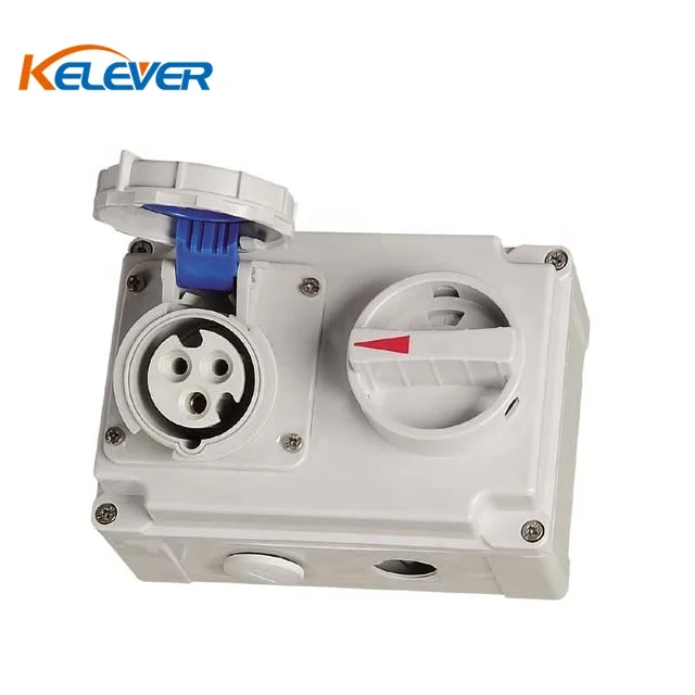 

Ip67 16a 3 Pin 220v Industrial Plug and Socket with Mechanical Interlock