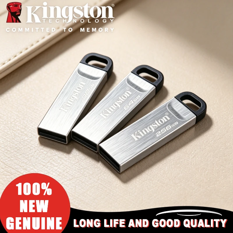 Kingston Data Traveler Kyson DTKN USB Flash Drive Pen Drive Flash Penrive USB 3.2 Original 64GB 128GB 256GB 512GB for Computer