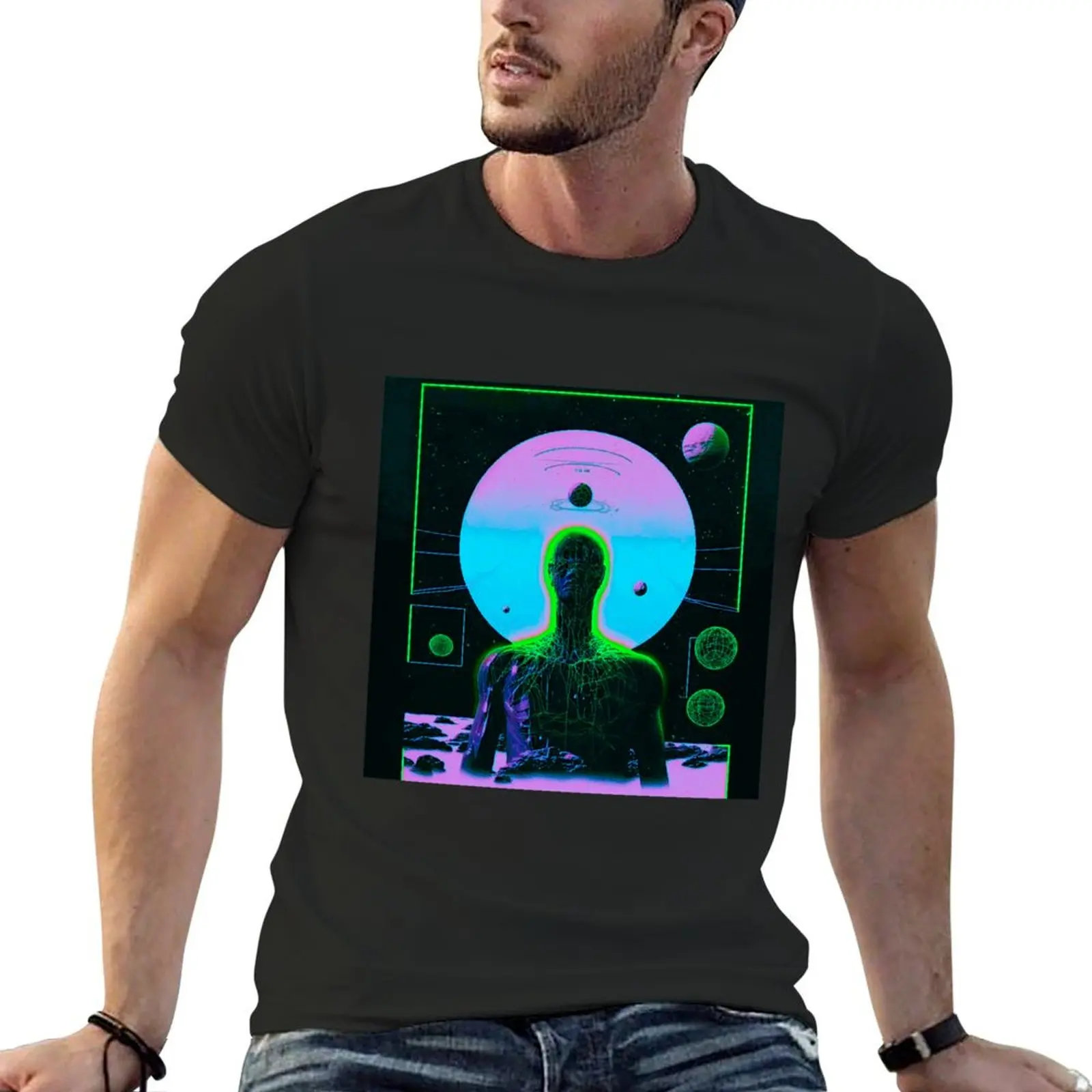 LOFI-SCIFI TRANSHUMAN T-Shirt Aesthetic clothing boys animal print graphics quick drying funny t shirts men