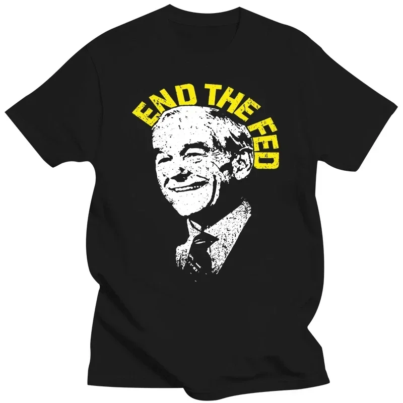 Dr Ron Paul End The Fed Men's T-Shirt Official Being Libertarian harajuku oversized t shirt streetwear vintage graphic t shirts