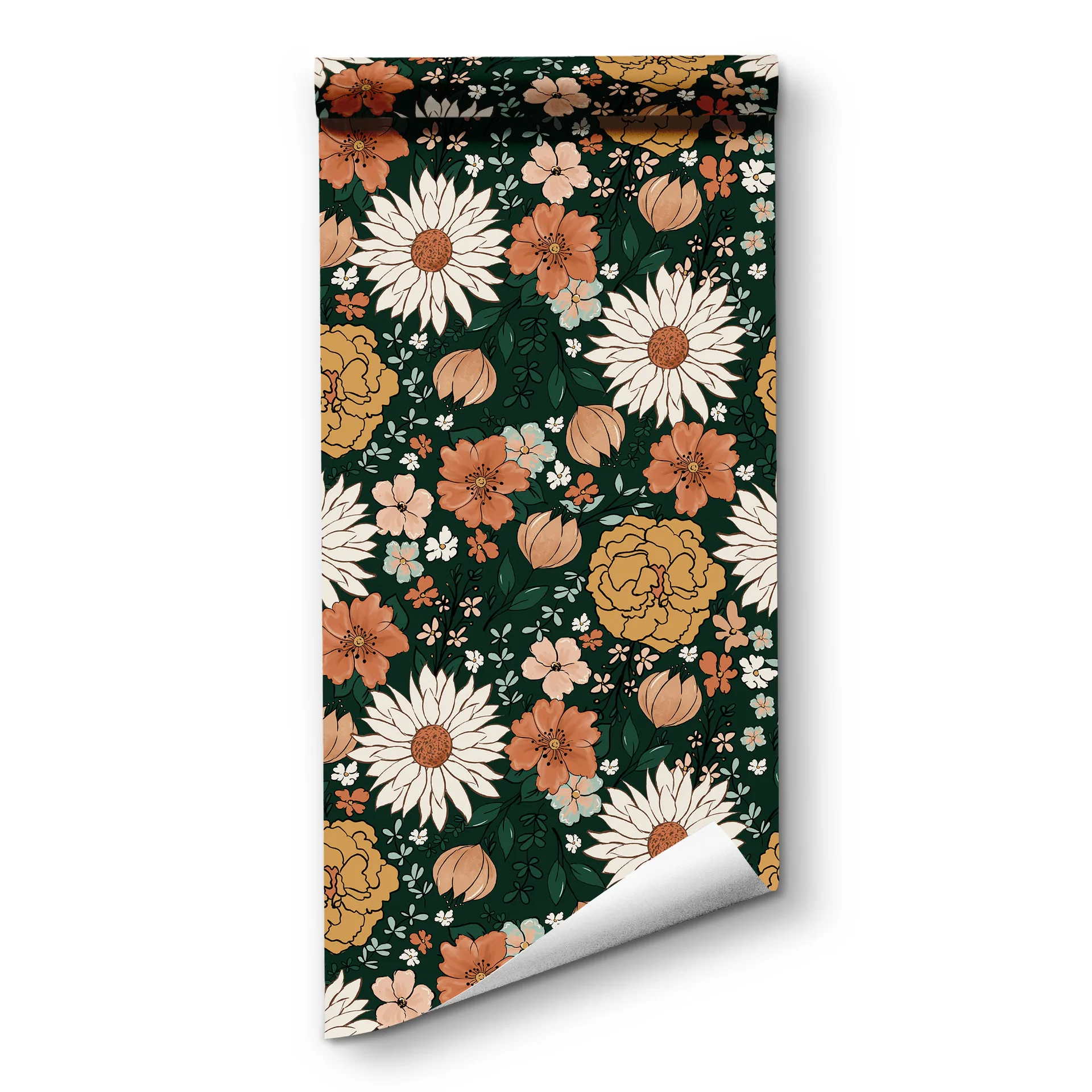 Peel and Stick Floral Wallpaper Boho Home Bedroom Decor Daisy Contact Paper for Cabinets Drawers