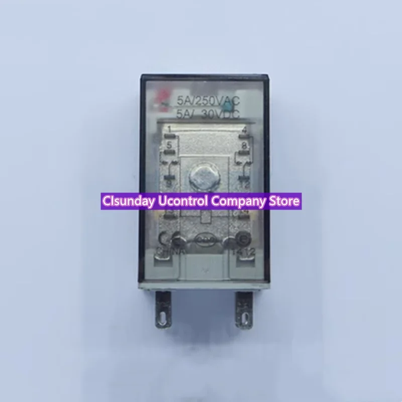 

5 шт. Новое оригинальное промежуточное реле GR-2C AC230V, 2 нормально открытых и 2 нормально закрытых контакта, 8-контактное.