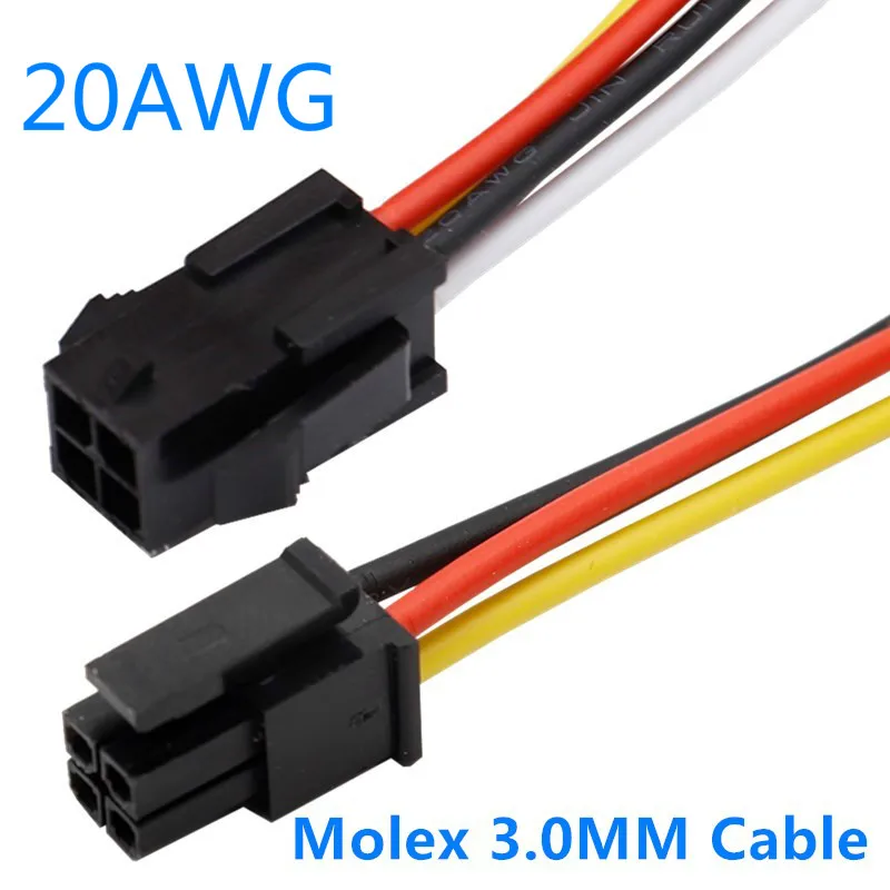 2pcs MX3. 0 / 43025 Terminal Line Small 5557 5559 Male and Female Air Butt Joint Electronic Connection Line 20cm