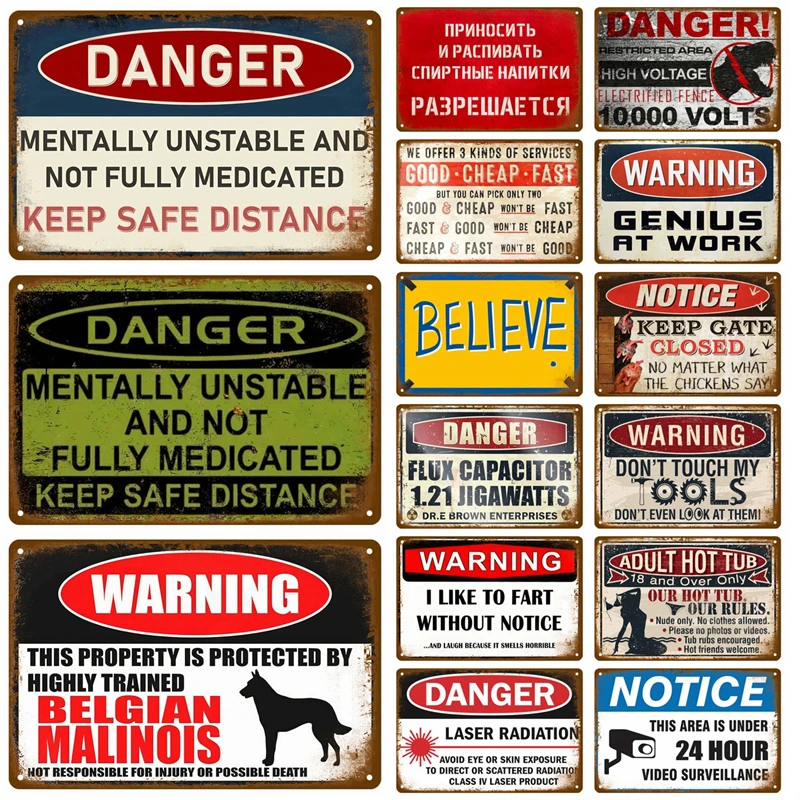 

Vintage Tin Sign Home Decor Items Wall Decor Art Wall Mural Room Decoration Items Decor Men Retro Metal Sign Plate Bar Posters