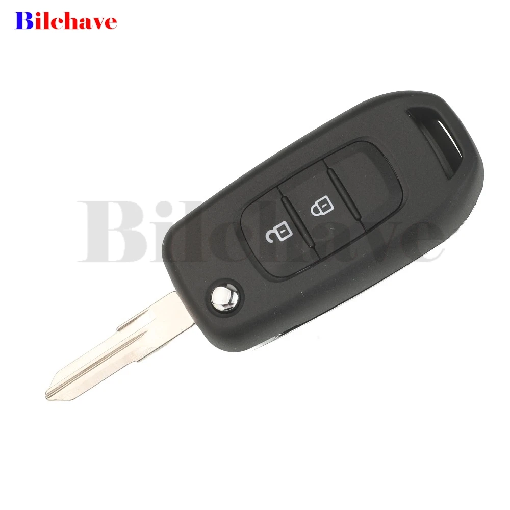 Jingyuqin Modifiziertes Gehäuse für Autoschlüssel mit Fernbedienung, 2/3 Tasten, für Renault Megan, Modus, Clio, Kangoo, Logan, Sandero, Duster, Opel Almera – Detail 3