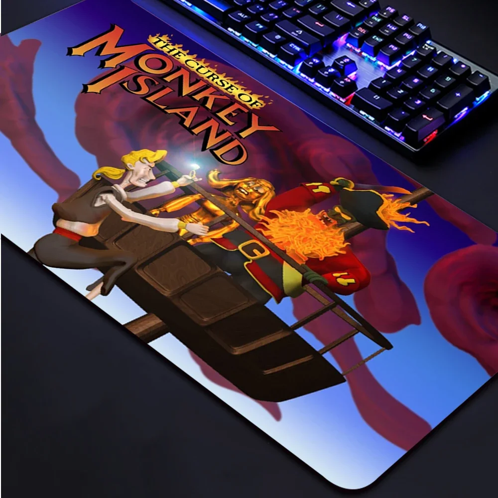 

Gamer Computer Monkey Island Mouse Ped Anime Mats Rubber Keyboard Xxl Pad Gaming Mousepad Large Pc Mat Desk Office Tables Carpet