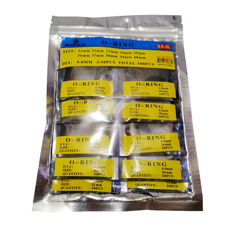 0.5mm 0.6mm 0.7mm 0.8mm 0.9mm Rubber O-Ring  Watch Back Cover Gasket Case Seal Washer Replacement