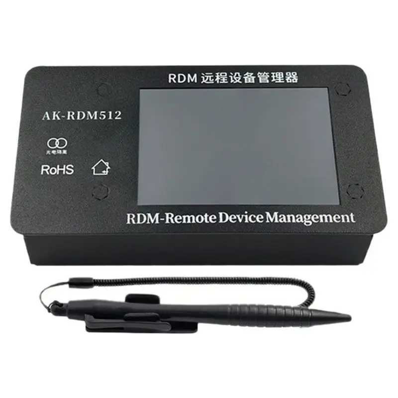 ABUO-DMX512 RDM Remote Device Manager 4 Inch Touch Screen One Key Stage Light A…