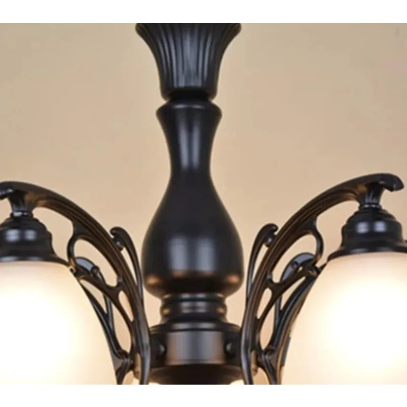

European Wrought Iron Chandelier Simple Pastoral Living Room Dining Room Bedroom Study Staircase American Retro Lighting