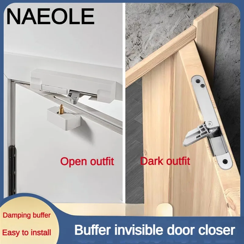 Buffered Automatic Door Closer, Wooden Door Swing Door Equipment, Silent Closing Door Hardware, Anti Pinch Hydraulic Door Closer