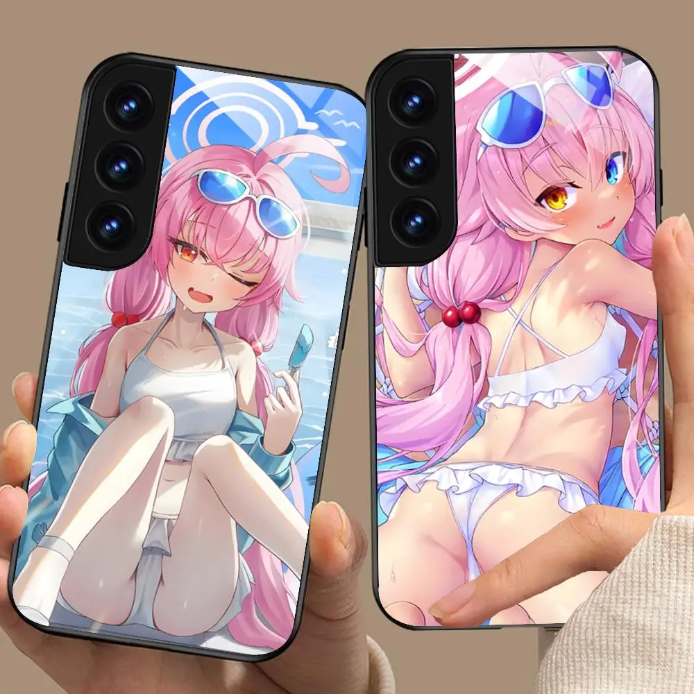 

Чехол для телефона Blue Archive Takahashi Hoshino для Samsung Galaxy A56 55 54 53 52 51 36 35 34 23 16 15 5G Glass Cover Luxury Cover