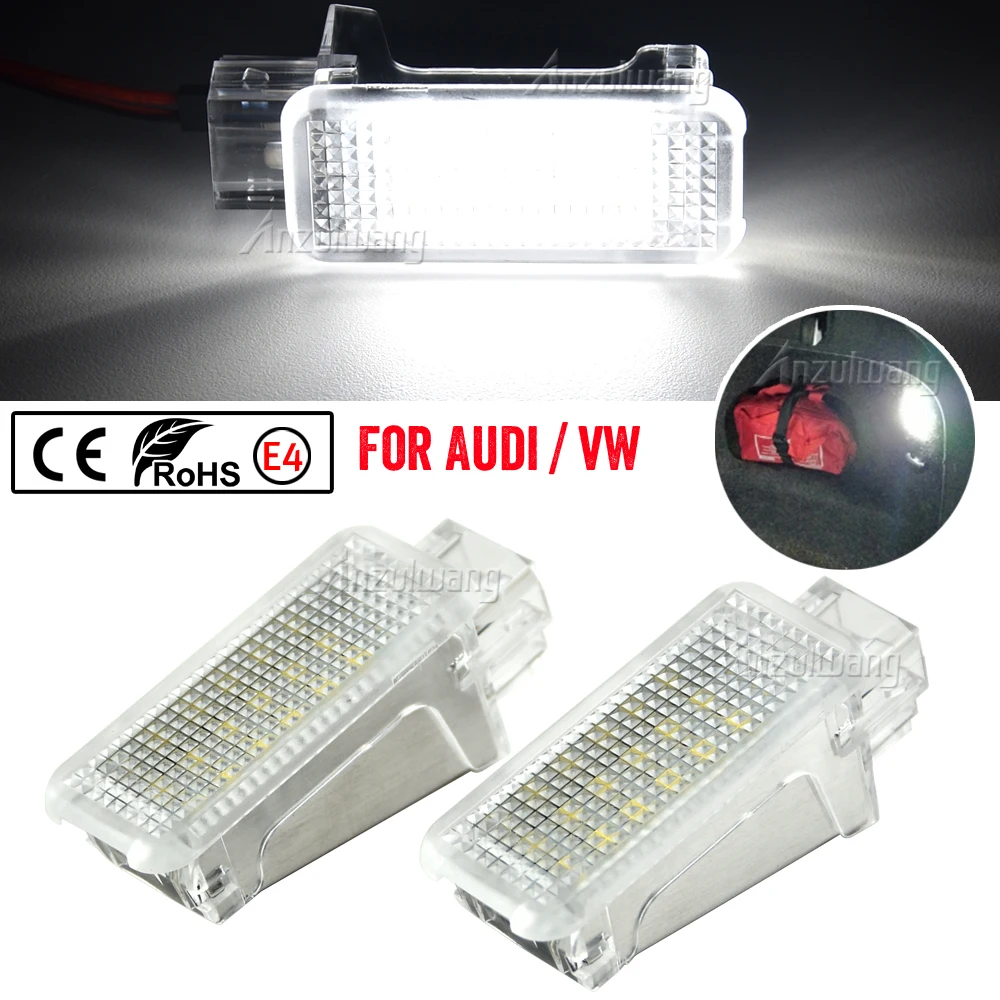 For Audi A3 8P A4 B6 B7 B8 B9 A6 S6 C6 A7 S7 A8 S8 Q5 Q7 A1 LED Courtesy Door Trunk Footwell Golve Box Light Lamp Multipurpose