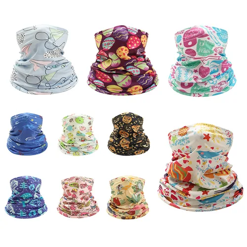 Imagen 2 del producto Pañuelo de hielo para niños, pañuelo para la cara, cuello, sombrilla, polaina, pañuelo, gorros deportivos, bufandas a prueba de polvo, bufanda para pescar al aire libre