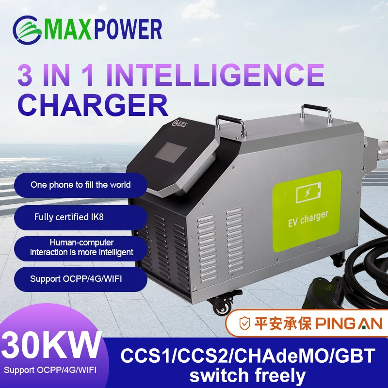 Hot sale factory direct dc ev charger 380V CCS2 30KW Multifunctional Electric Vehicle Charging Station EV Charger for byd