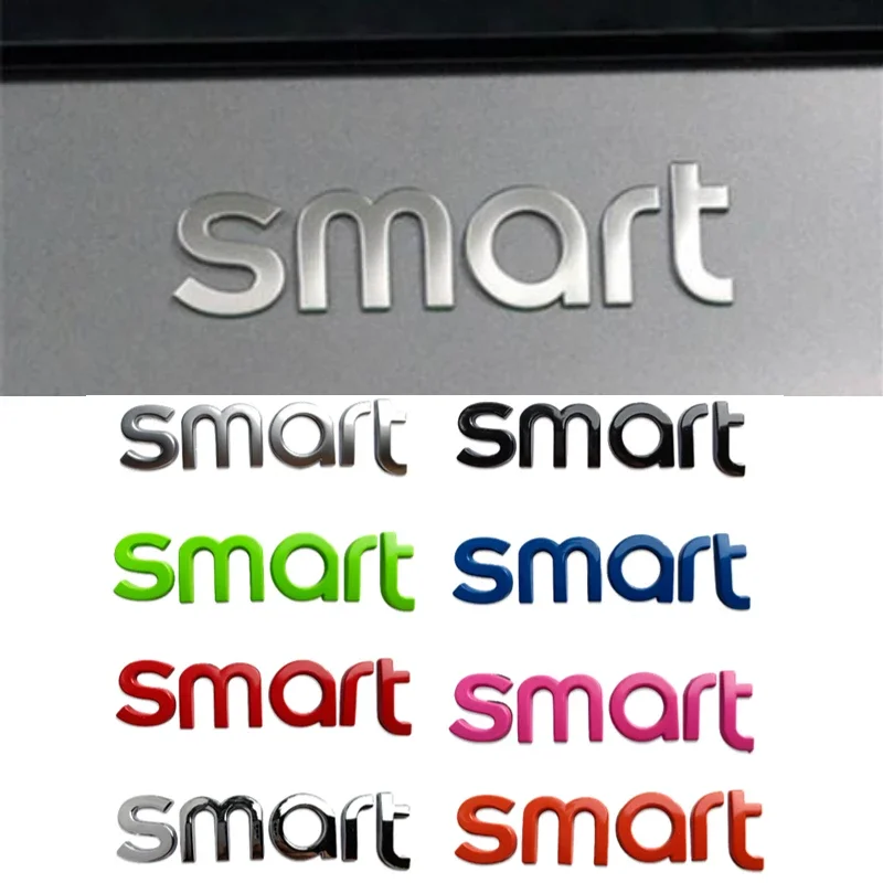 Pegatina de letras para maletero trasero de coche, de Metal, para Smart Forspeed Forjeremy Escooter Roadster Prix Fortwo Forfour, decoración de calcomanías para automóvil