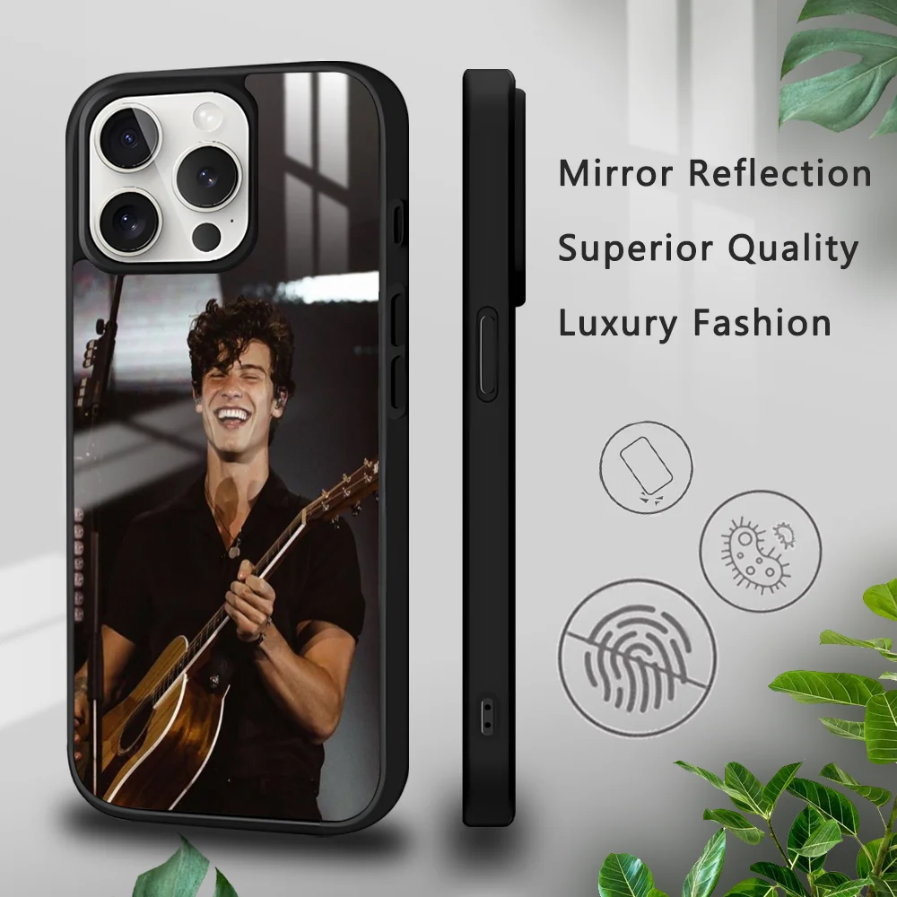 Singer S-shawn M-mendes Phone Case For iPhone 16 15 14 13 12 11 Pro Xs Max Mini Plus Celulares Hard Funda