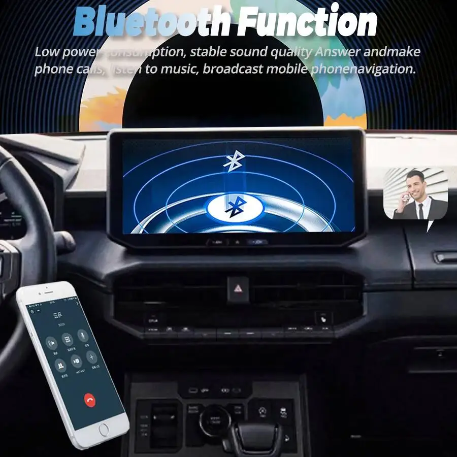 New Carplay Car Multimedia Player For Toyota Hilux 2025 Android 15 Car Radio Carplay Auto GPS Navigation Stereo 2 Din 4G Dsp