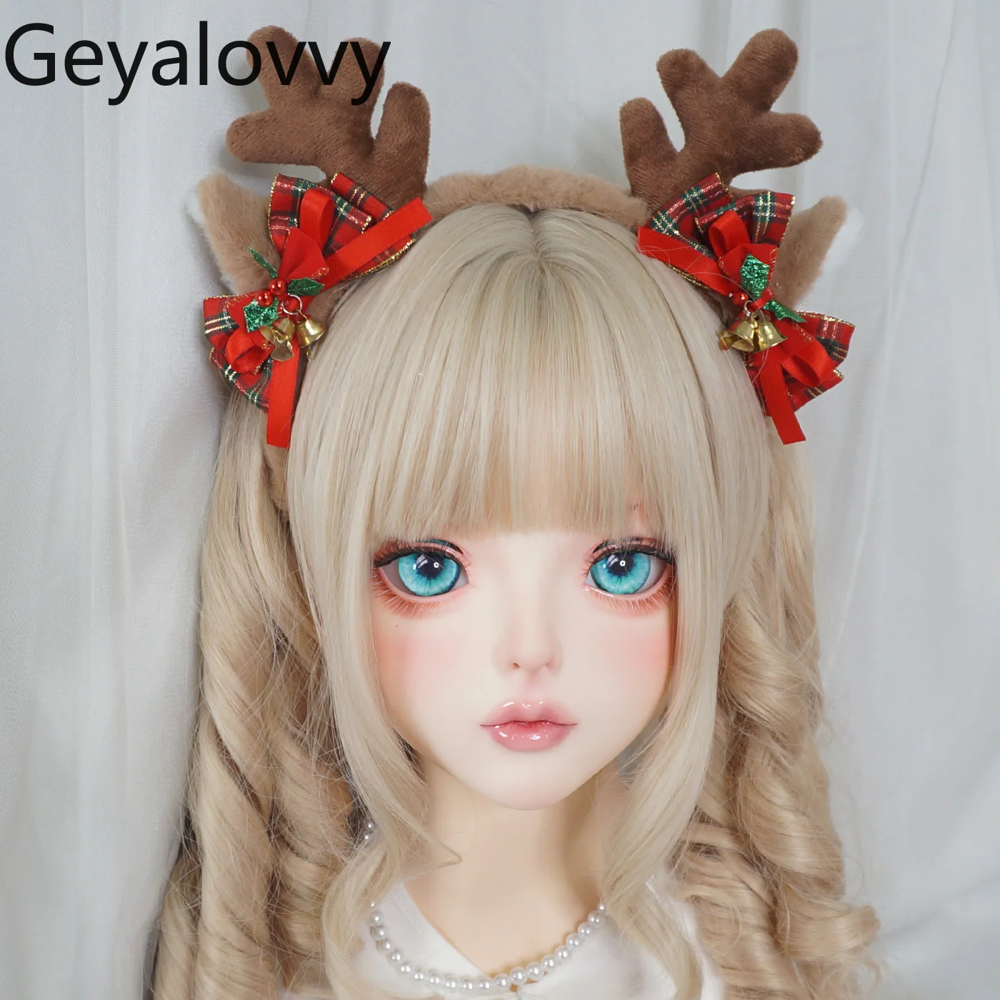 

Christmas Hair Accessories for Women Decoration Bell Bow Hairclip Sweet Cute Girl New Headwear Ear Headband Plush Ornament