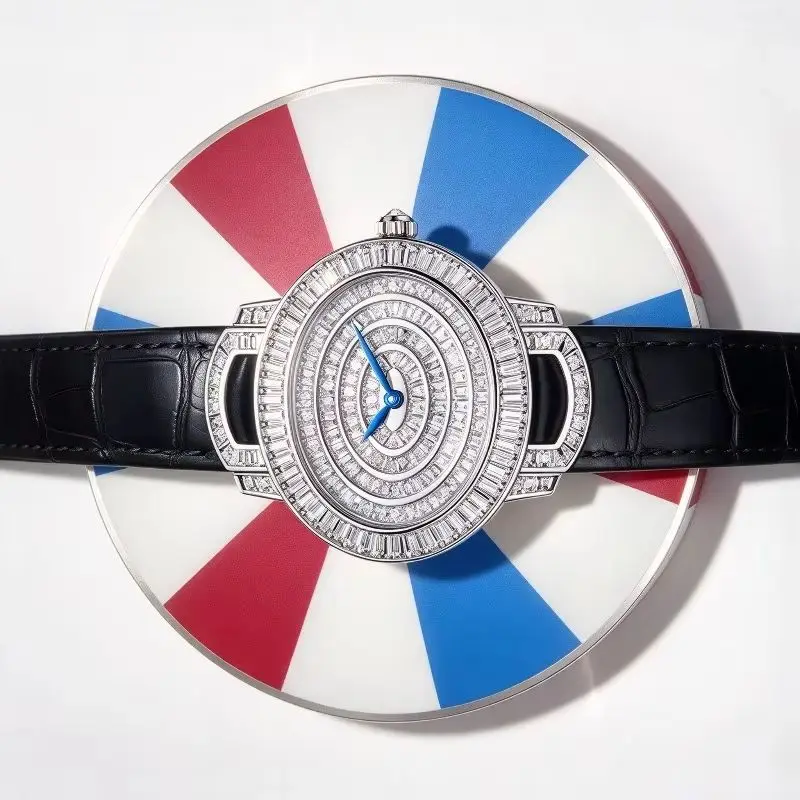 1989 Bright Series 813 Vienna Fashion Waterproof Watch Quartz Leather Women's Retro Watch