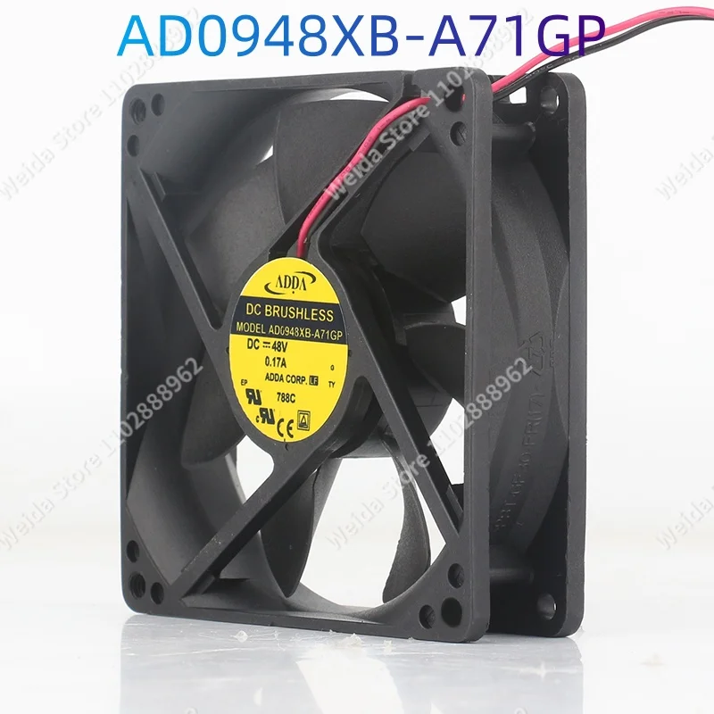 New original ADDA 9025 90X90X25MM AD0948XB-A71GP 5V 12V 24V DC 48V 0.17A Two-wire cabinet cooling fan 9CM
