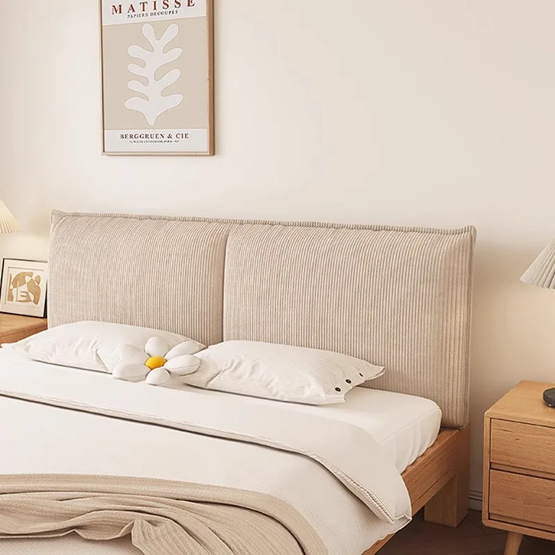 Corduroy Headboard Cushion with Lumbar Support Washable Detachable Backrest Anti-Collision Bedhead Pillow Soft Pack New Model