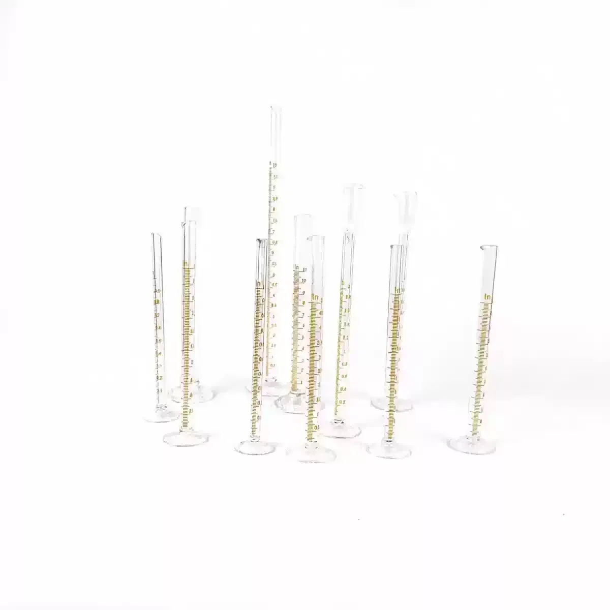 High‑Temp Resistant Glass Graduated Cylinder 0.5ml‑150ml Scale Indexing for Laboratory Volume Measurement Experiment Glassware